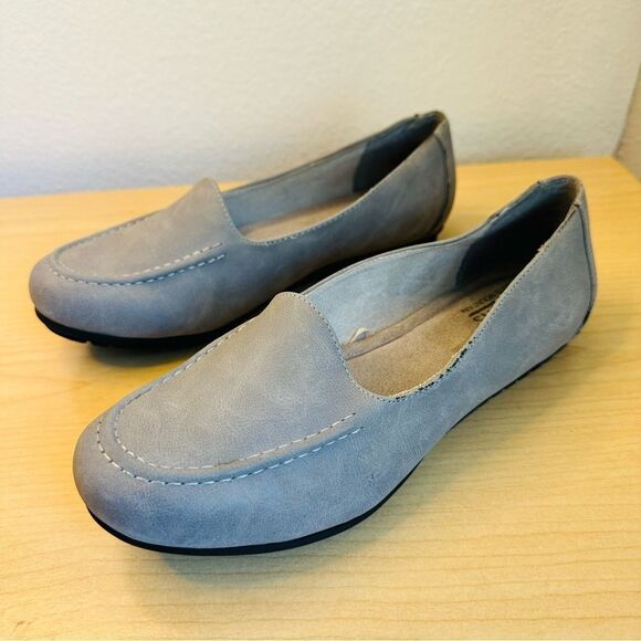 Cliffs By White Mountain Gray Loafers Women Size 8 - Picture 1 of 7